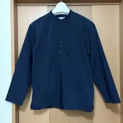 BEAUTY&YOUTH バンドカラー　メンズ　ネイビー　S