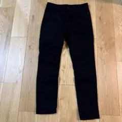 無印良品　ブラックストレートデニム