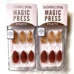 新品未開封☆ダッシングディバ マジックプレスBrown Amber 2個