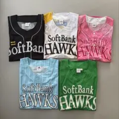 おまけ付き　SoftBank Hawks 配布ユニフォーム5枚　Ｌサイズ