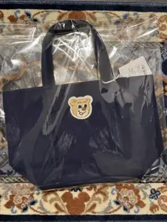 フェイラー オールドテディ ワッペントートバッグ ネイビー