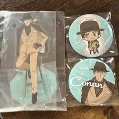 名探偵コナン アクリルスタンド 缶バッジ 赤井秀一 セガラッキーくじ