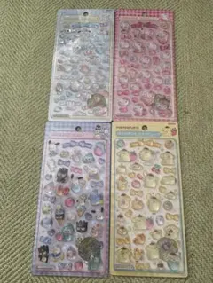 【正規品】サンリオ　第二弾　ボンボンドロップシール　4点