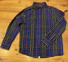 ザラキッズ　シャツ　　フランネル　チェック　青系　164 13-14
