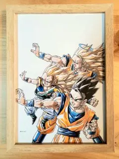 バイバイ悟空　ドラゴンボール　鳥山明イラスト　額付き　B5サイズ バイバイ悟空 ドラゴンボール 鳥山明イラスト 額付き B5サイズ - メルカリ