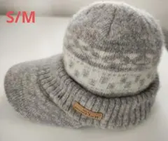 mont-bell 　ウール ジャカード ビルキャップ　S/M