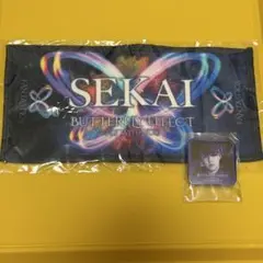 FANTASTICS 世界 ミニネームタオル 缶バッジ