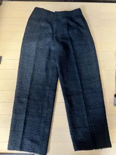 ZARA ツイード風 スラックス ブラック EUR40のサムネイル