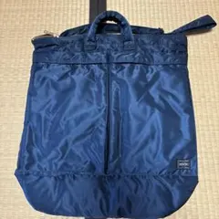 PORTER＿現行TANKER HELMET(L)＿ヘルメットアイアンブルー - メルカリ