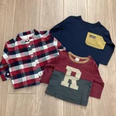 【お得な3点セット❣️】長袖カットソー90