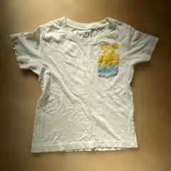 UT ミッキー ポケット Tシャツ クリーム色　100 ユニクロ