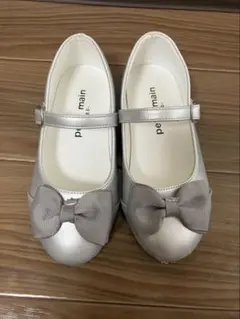 petit main シルバー フォーマルシューズ　18cm