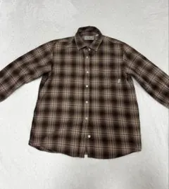 L.L.Bean 長袖シャツ S ブラウン系チェック