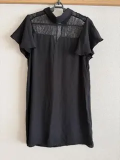 ZARA BASIC ブラックミニワンピ