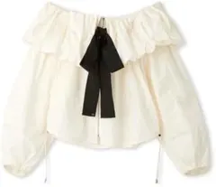 FRAY I.D バルーンオフショルジップブラウス