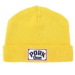 【PORK CHOP】SQUARE WAPPEN BEANIE CAP