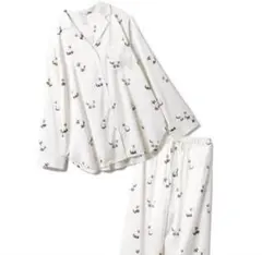 ジェラートピケ シャム猫 上下羽織セット 白 猫 ジェラートピケ シャム猫 上下羽織セット 白 猫