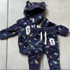 【GAP】恐竜柄フード付きパーカーとパンツセット