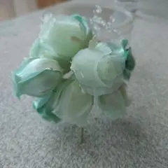 ✨ミントグリーン 薔薇 コサージュ