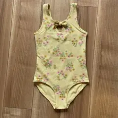 エイチアンドエム(H&M)☆女の子用水着☆122/128サイズ☆花柄イエロー