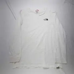 ?ザ・ノース・フェイス ロゴ長袖Tシャツ ホワイト系 メンズM