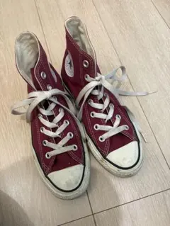 Converse All Star ワインレッド ハイカットスニーカー