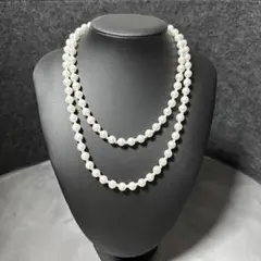 美品 2連パールネックレス イミテーション