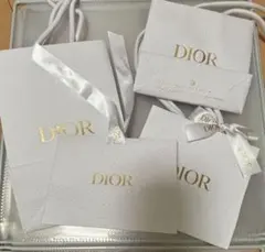 Dior ショップ袋 4枚セット ホワイト