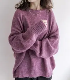 【美品】mystic モヘアライクシアーニット