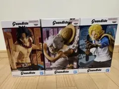 【新品未開封】ONE PIECE Grandista ルフィ エース サボ 3体