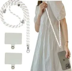 全機種対応❤️スマホストラップ 携帯ストラップ ショルダー 首掛け 斜め掛け