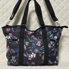 レスポートサック　2wayトートバッグ　ボタニカルフラワー　水彩風花柄のサムネイル