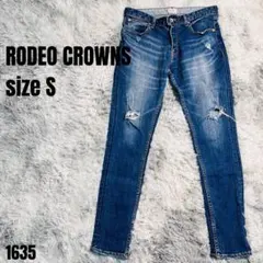 RODEO CROWNS ロデオクラウンズ デニムパンツ ブルー S 1635のサムネイル