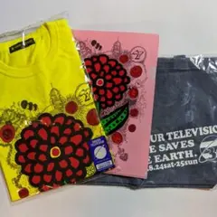 草間彌生×大野智デザイン チャリTシャツ．クリアファイル＆トートバッグセット