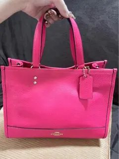 美品❣️COACH 2way トートバッグ ショルダーバッグ ライトピンク 