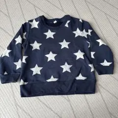 星柄トレーナー 95cm ネイビー