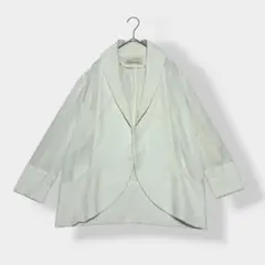 BLACK BY MOUSSY シンプル ストレッチ ジャケット ホワイト 1