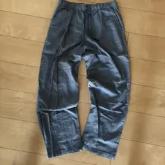 UNIQLO イージーパンツ チェック柄 ブルー Mサイズ