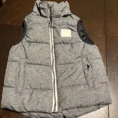 H &M グレー ダウンベスト　110〜120㎝
