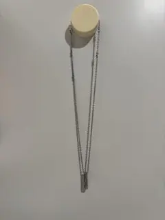 シルバー ロングチェーン ネックレス