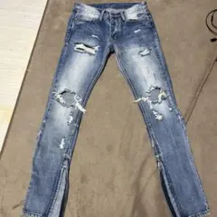 mnml ダメージ加工 スキニーデニム28in