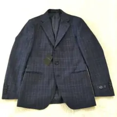 ナノユニバース　Library　テーラードジャケット　チェック柄　REDA　美品