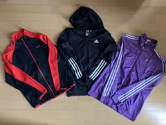 アディダス アンダーアーマー パーカー 前ジップ 3点セット まとめ売り