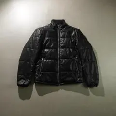 ARMANI EXCHANGE レザーライクダウンジャケット 黒/ZW190のサムネイル