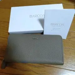 BARCOS レザー 長財布 グレー