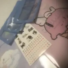 SNOOPYクリアファイル&シナモンクリアファイル、ジッパーパック