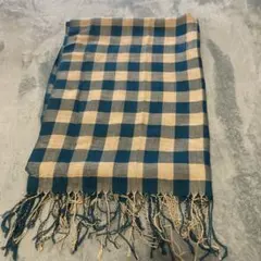 最終値下げ　24時間以内発送　チェック柄ストール