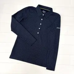 【美品】タイトリスト レディース　ゴルフウェア　長袖シャツ　ギンガムチェック　M