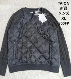TAION　新品　メンズXL　ダウン　ニット　プルオーバー　シティライン