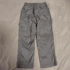 グレー カーゴパンツ ゴムウエスト